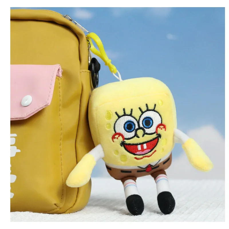 

Spongebob-famous cute and adorable SpongeBob plush toy, keychain, bag hanger, doll accessory, key ring