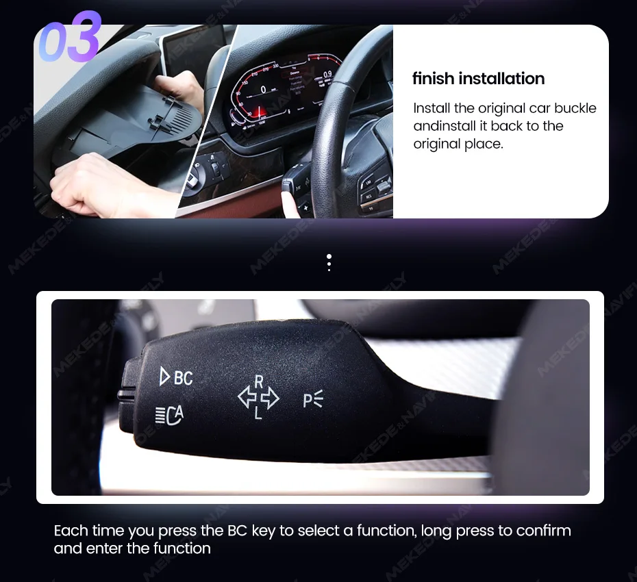 MEKEDE 12,3 Zoll LCD-Digital-Armaturenbrett für BMW X5 E70 X6 E71 2006-2013 CCC CIC Systeme Tachometer Blaues Licht Blendschutz-Bildschirm – Detail 10
