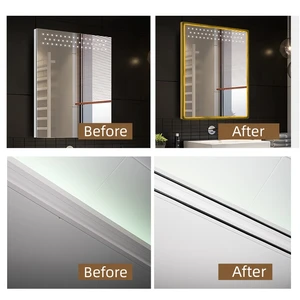 Home Decoration Wandaufkleber, Decken Eckdekor -Track, Gesangstisch, Song Ecken, Spiegelrahmen, Bild -Bild -Trimmstreifen, 3D 10 Hauptverkaufsrahmen Techos - №7