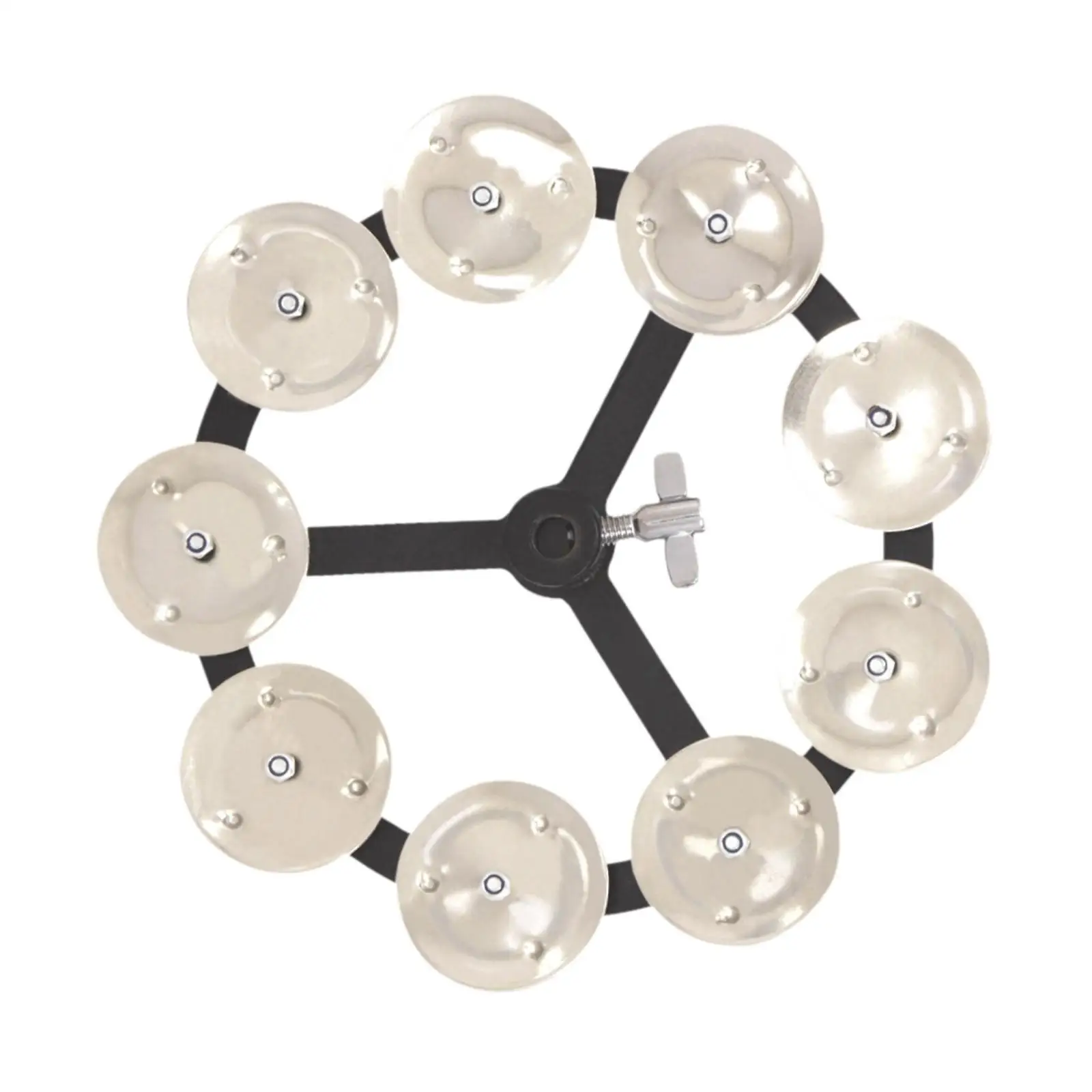 Drum Cymbals Rings Metal Mini Tambourine Cymbal Stack for Drum Set Hi Hat Cymbals Percussion Effects