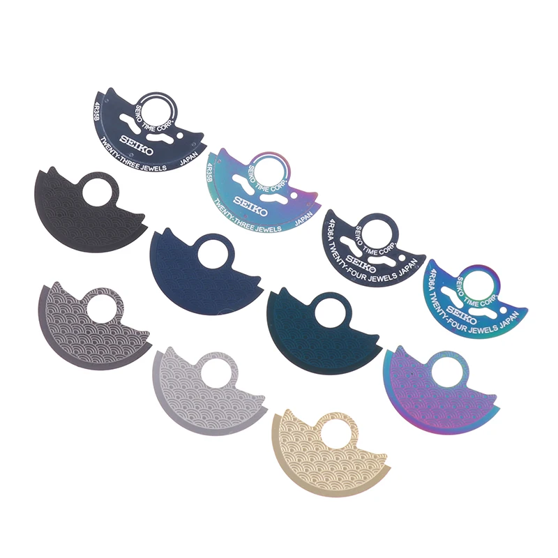 1pc NH35 Movement Watch Movement Parts NH35 To 4R35B Rotor To 4R36A Movement Automatic Hammer Patch Metal Sheet Lettering Rotor