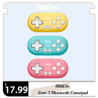 8BitDo Zero 2 Bluetooth Gamepad Switch Controller Compatible for Nintend Switch Windows Android macOS Mini Game Crontroller