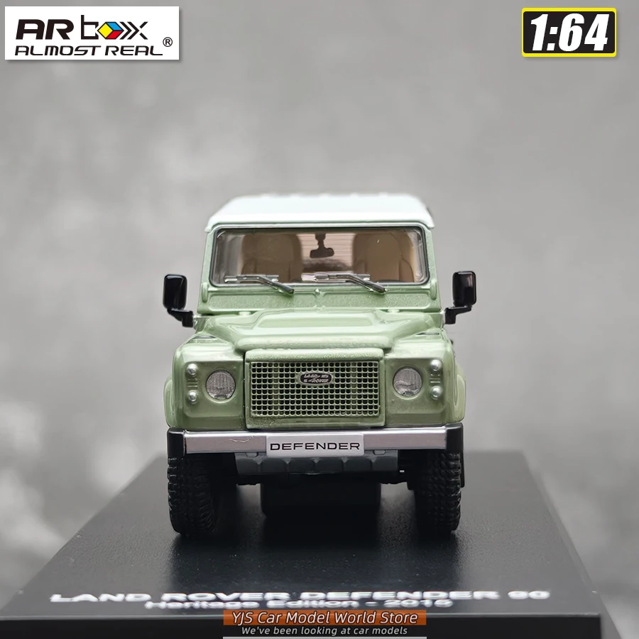 AR BOX 1/64 Land Rover Defender 90 2015 Model Silver Diecast Model Car Model Stcollection