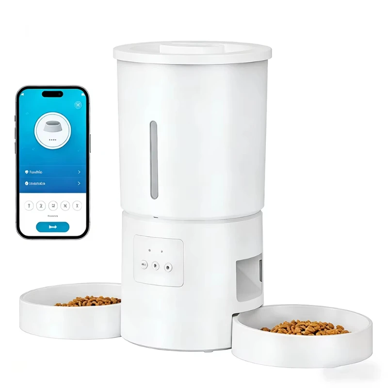 

Smart pet feeder with camera, remotely controlled via APP