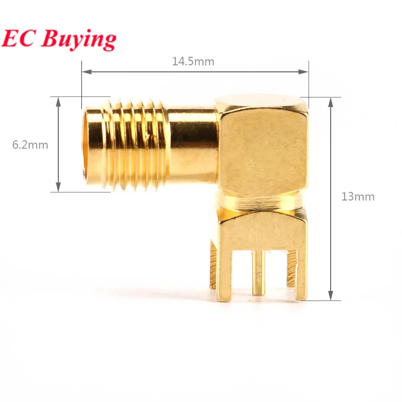 1pc-5Pcs SMA-KE SMA-KWE PCB Female Jack Connector Plug Right Angle 90 DEGREE SMA Male Plug to BNC Female M/F Antenna RF Adapter