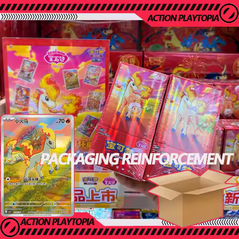 In Stock Genuine Pokemon Card Zhu&amp;Purple Gem Bag VOL.4 Ponyta Trading PTCG Simplified Chinese Booster Pack Original Collect Box