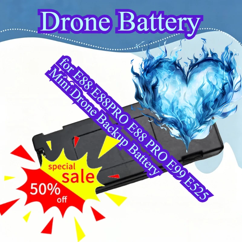 

3.7V 3500mAh LiPo Battery for E88 E88PRO E88 PRO E99 E525 Mini Drone Backup Battery