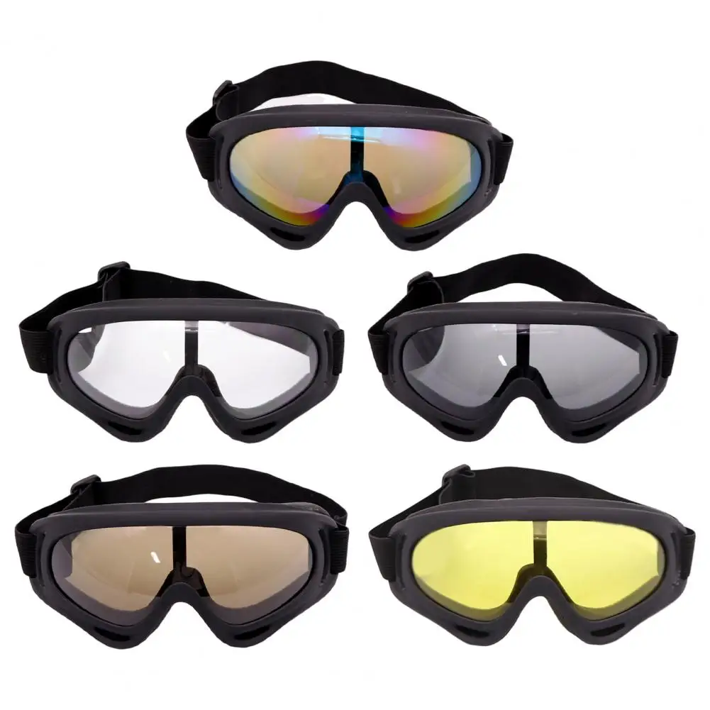 Motocicleta óculos de proteção, esportes ao ar livre, Windproof, Dustproof, Ski Snowboard Goggles, visão clara, neve