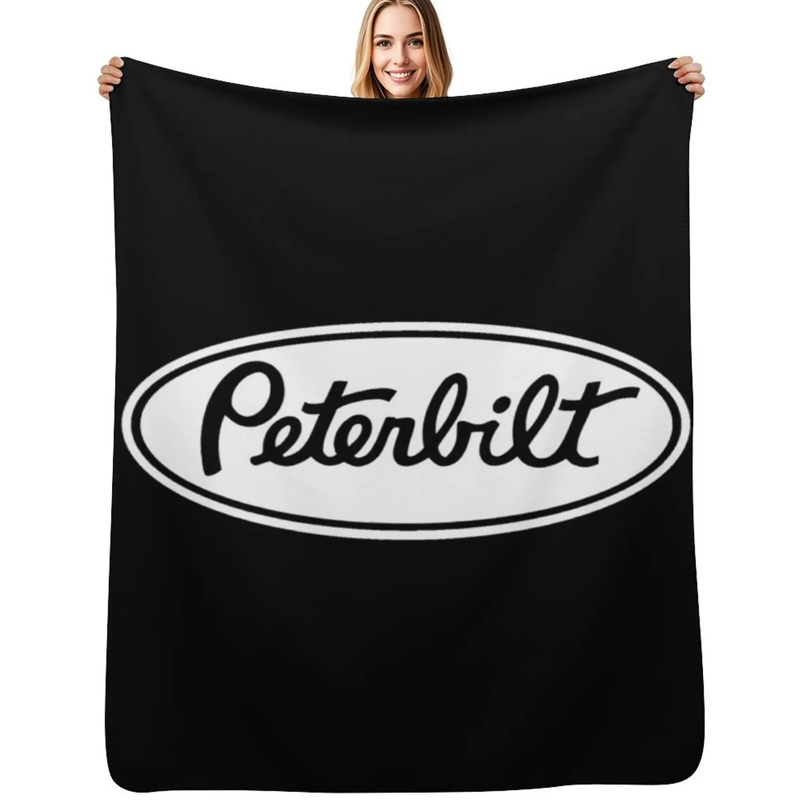 

white peterbilt Throw Blanket Luxury Designer Beautifuls Camping Furrys Blankets