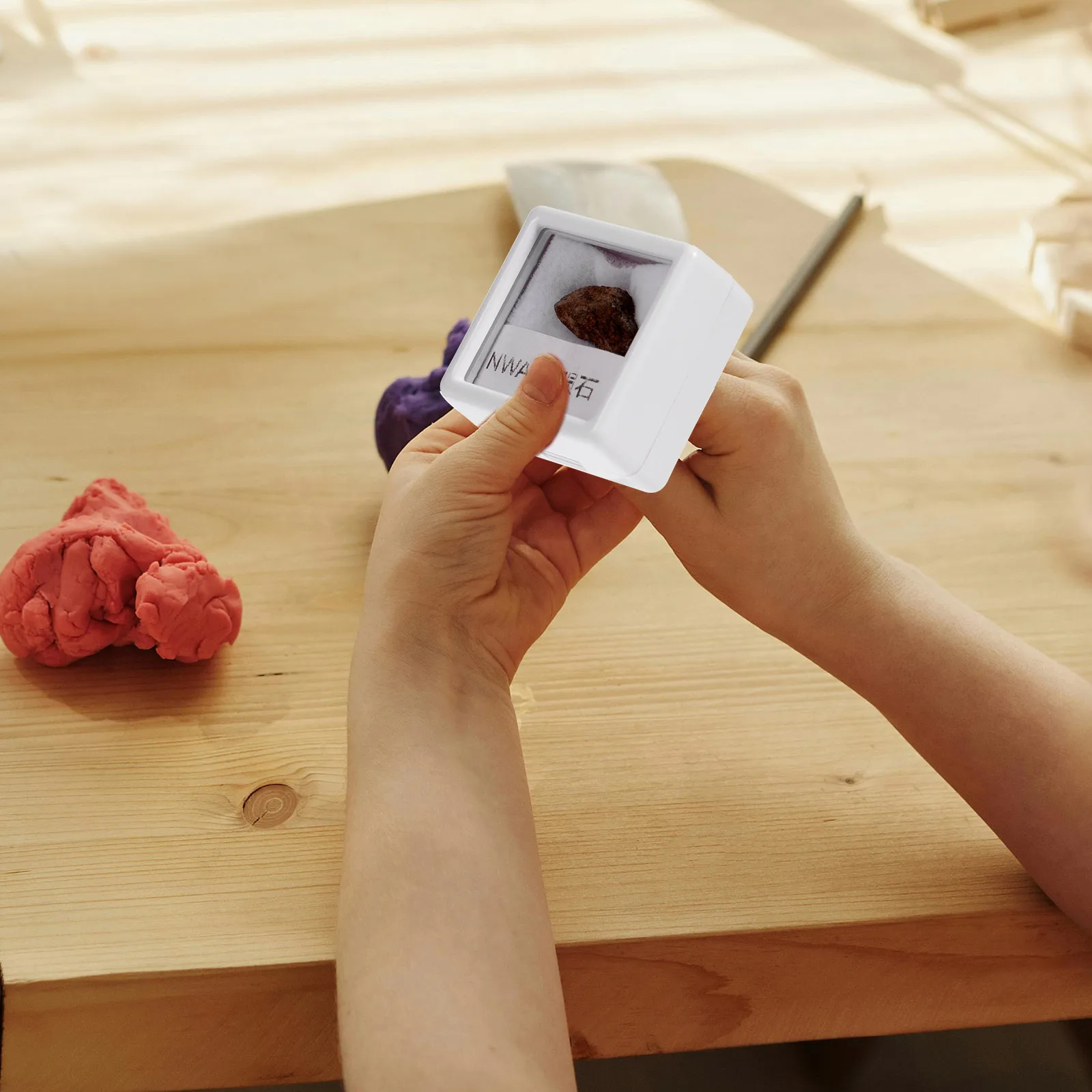 

Authentic Olive Meteorite Specimen Natural Irregular Design for Astronomy Enthusiasts Classroom Learning Decor