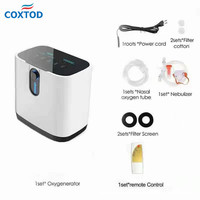 COXTOD Dropshipping Continuous Oxygen Concentrator 1-7L Household Oxygen Machine AC110V 220V English Version Nebulizer