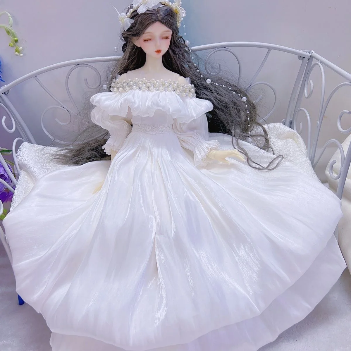 1/3 1/4 BJD doll clothes, Princess Ye Luoli skirt as 62  doll dress