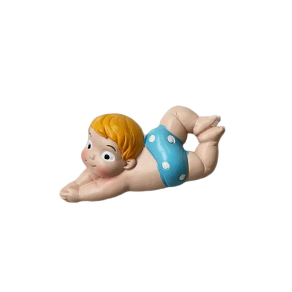 Swimming Boy Girl Funny 3D Resin Cartoon Cute Design Refrigerator Stickers Home Kitchen Sticky Notes Decorations Gifts