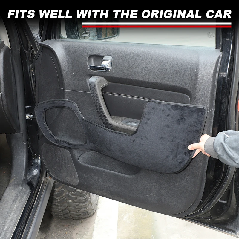 

For 2005-2009 Hummer H3 door anti-dirty mats, door anti-kick covers, anti-kick panels, car protective accessories, velvet