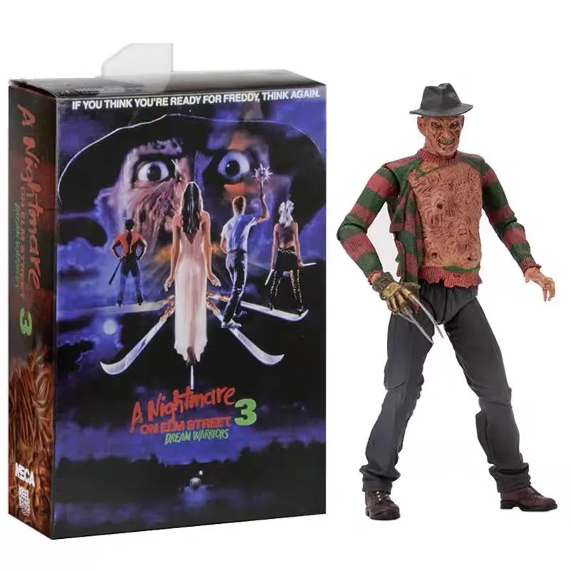 

NEW NECA Freddy Krueger Action Figure Freddy's Revenge Collectible Model Toy Halloween Horror Decoration Gift Figure
