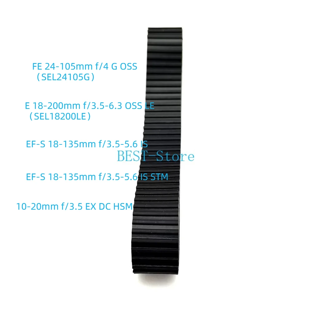 ソニー 24-105mm 18-200mm 18-200、キヤノン EF-S 18-135mm 18-135mm F/3.5-5.6 IS STM、シグマ 10-20mm 10-20 レンズ用フォーカスラバー