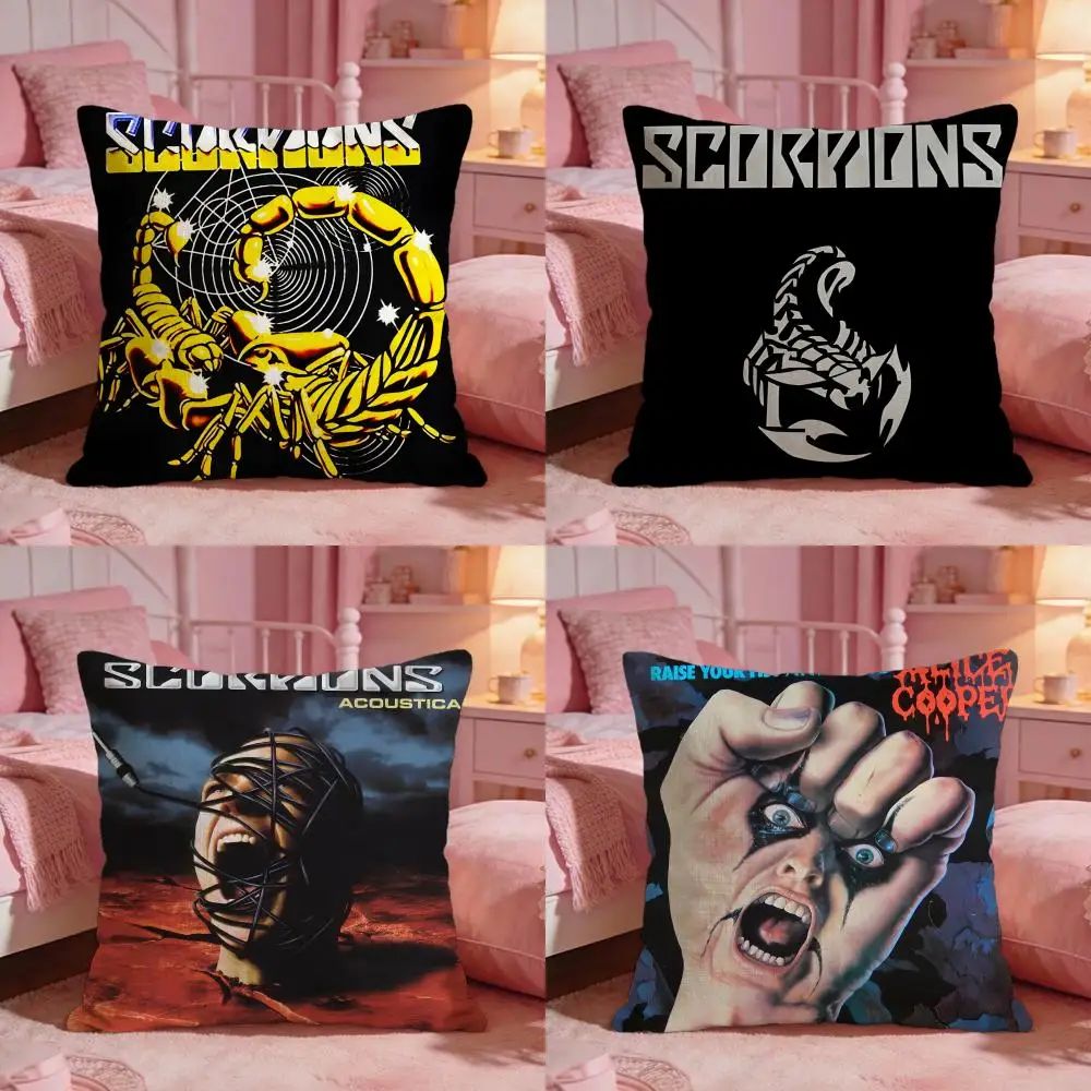 Scorpions Band Hot Cushion Cover Premium Comfort Reversible Pillow Cove -Two In One Design For Any Room & Car Interior