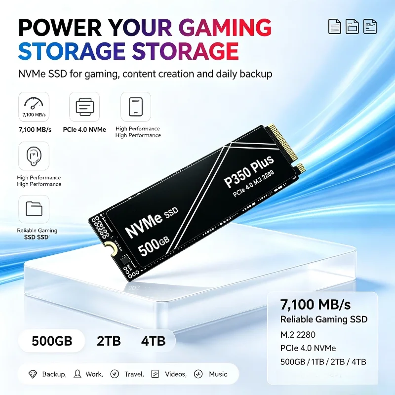 Pc Unit For Gaming - P350 PLUS 1TB 2TB 4TB SSD