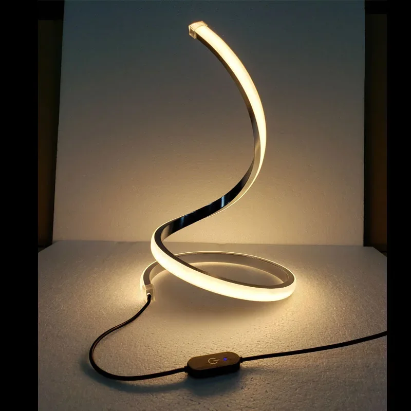 New Simple Table Lamps Snake Shade Led Dimming Desk Lamp Lights for Living Room Bedroom Den Beside Touch Sensor Lighting Lamp