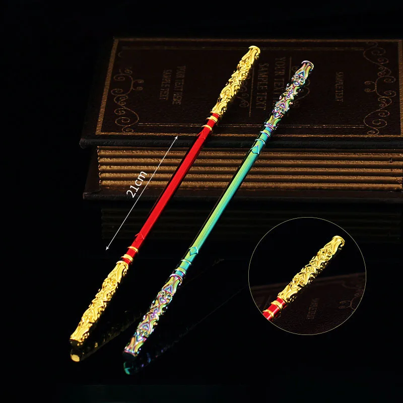 

21cm Valorant Game Peripheral Heroes of The World Golden Hoop Stick Metal Weapon Model Toys Sword Cosplay Gifts Collectibles