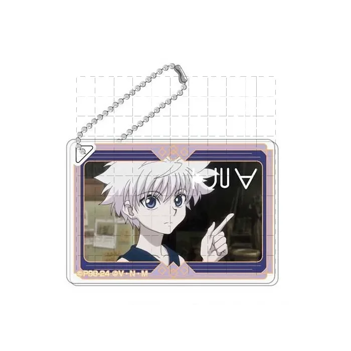 سلسلة مفاتيح لعبة Killua Zoldyck ، hyscoa ، Syarnorke ، Gon Freecss ، Kurapika ، Reorio ، حلقة مفاتيح أنيمي أكريليك ، قلادة للهدايا