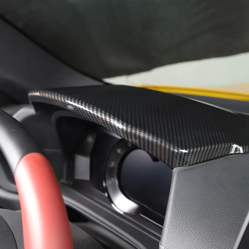 For TOYOTA SUPRA A90 MK5 2019-2022 Carbon Fiber Instrument Panel Cover Center Console Decorative Stickers Car Accessories