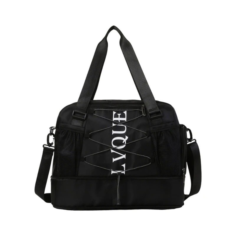 

Letter Print Fitness Bag Large Capacity Gym Bag Travel Bag Weekender Bag