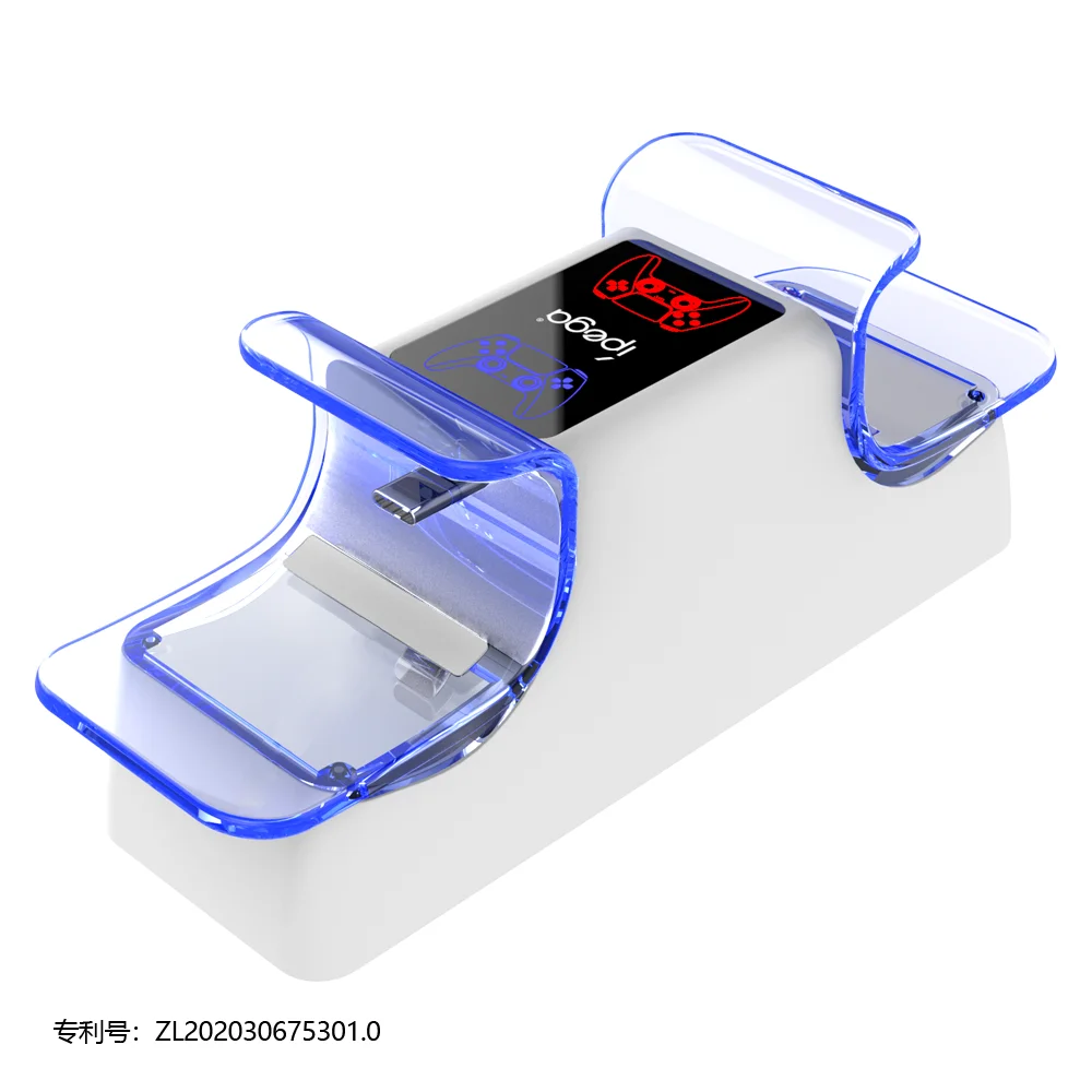 Ipega PG-P5003 for PS5 Type-C Dual Charging Station Dock Charger  LED luminous Stand for Play Station 5 Wireless Game Controller