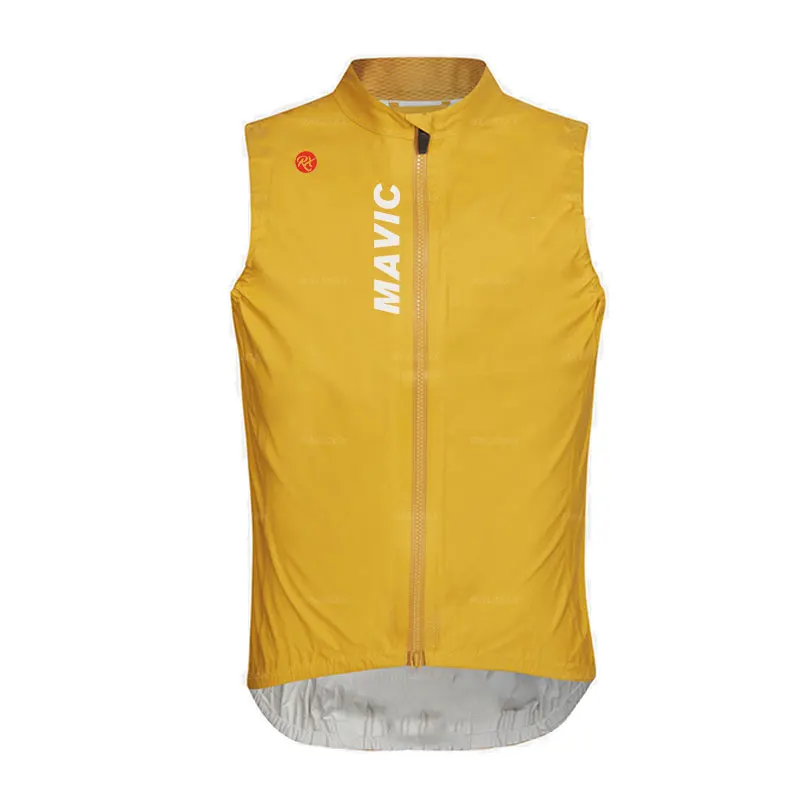 2024 Rx MAVIC New Cycling Sweatshirt Summer Windproof Lightweight Sleeveless Men\'s Mountain Cycling Sweatshirt Team Cycling