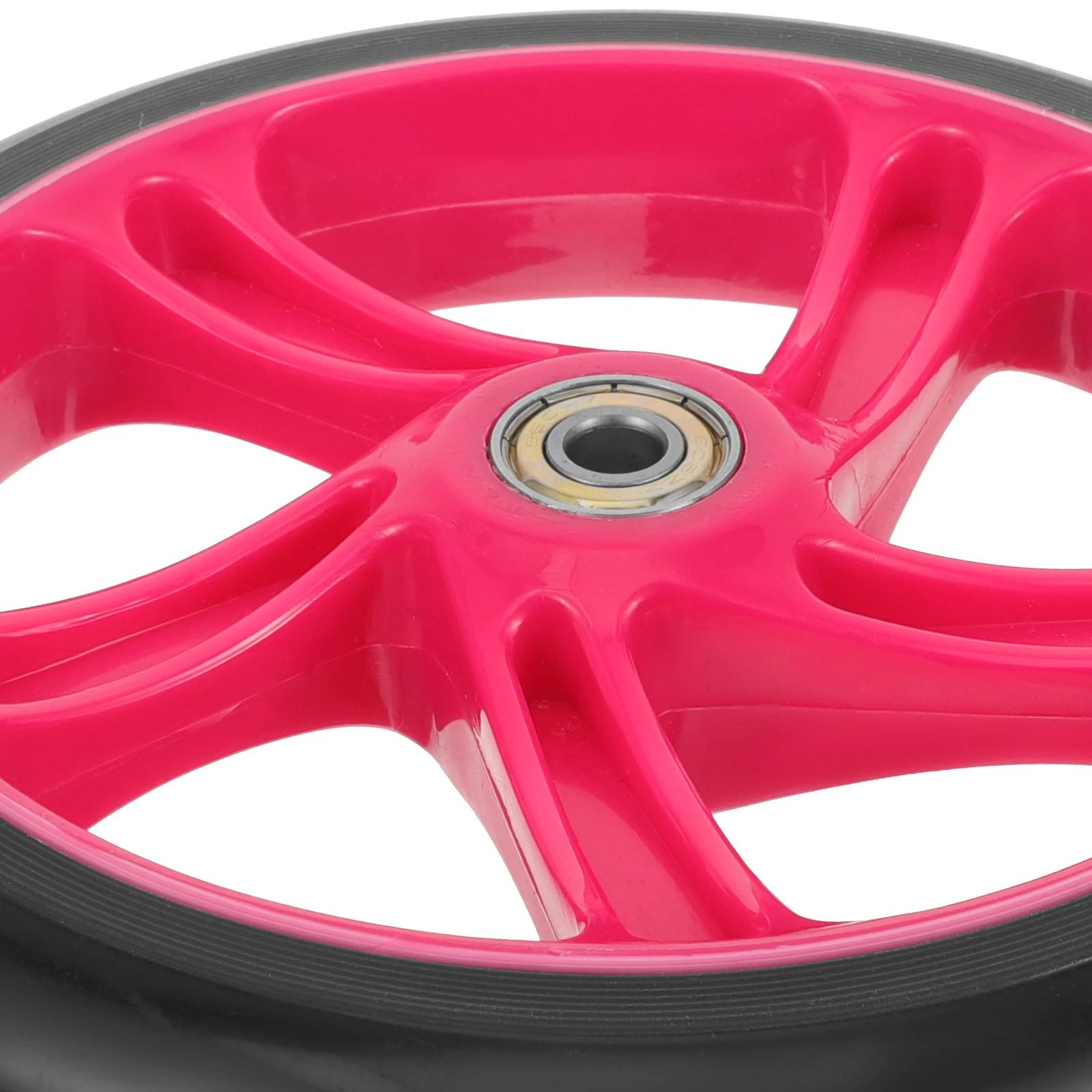 

Universal Kick Scooter Wheel Replacement Heavy Duty PU Wheel for Scooter Wheelchair Flexible Stable Firm Ride Smoothly