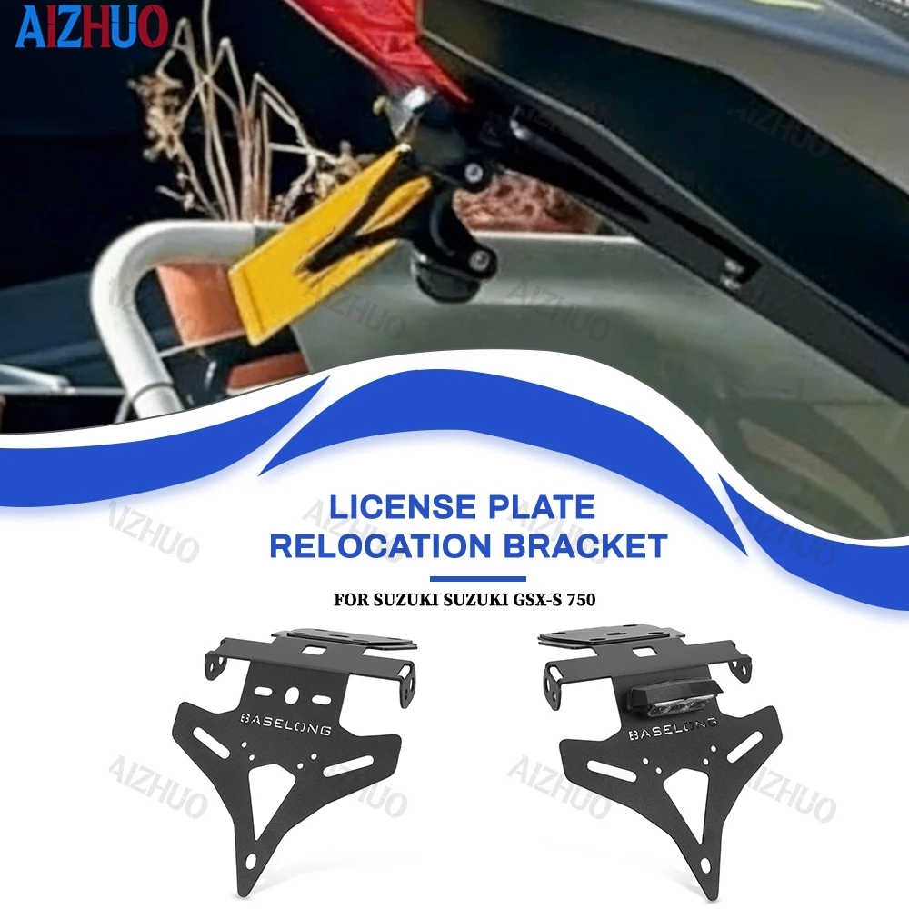 Motorcycle License Plate Holder Tail Light Bracket Tidy Fender Eliminator For SUZUKI GSX-S 750 GSX-S 1000 GSX-S 950 2022-25 2026