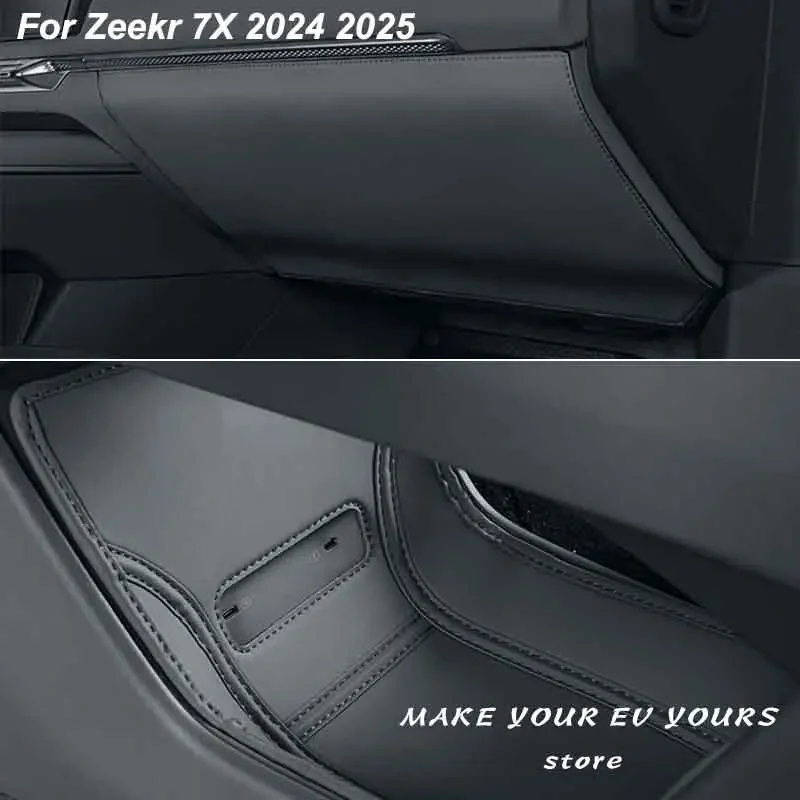 

For Zeekr 7X 2024 2025 Glove Box Central Control Lower Layer Leather Protective Pad Anti Scratch Sticker Accessories