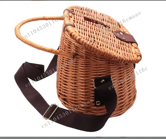 

Плетеная корзина для рыбы из ротанга, деревянное рыболовное ведро