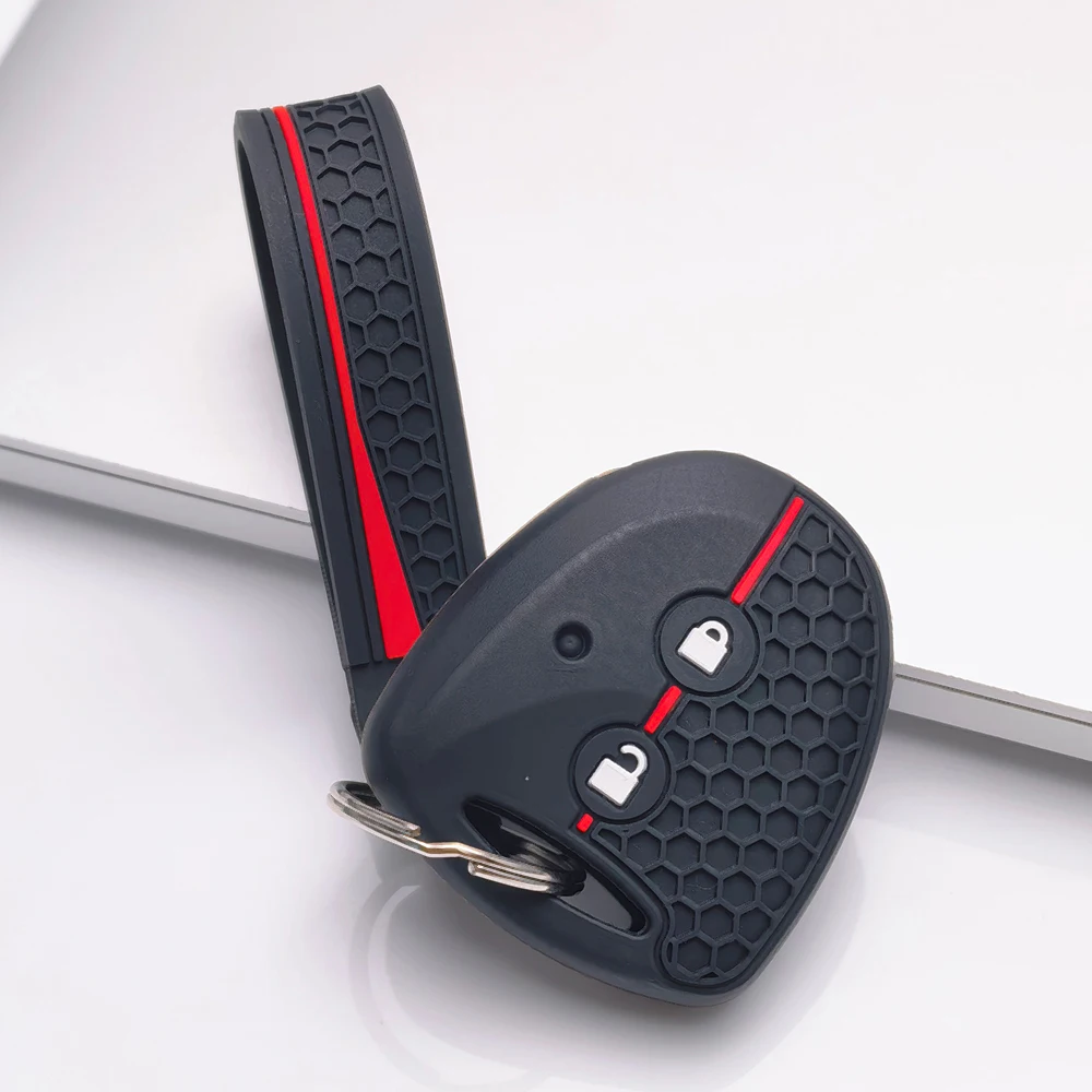 Key Cover for Toyota Hilux Vigo Yaris Corolla Rav4 Vitz Echo Classic 2 with Keychain Anti-Scratch Shockproof Soft Grip New
