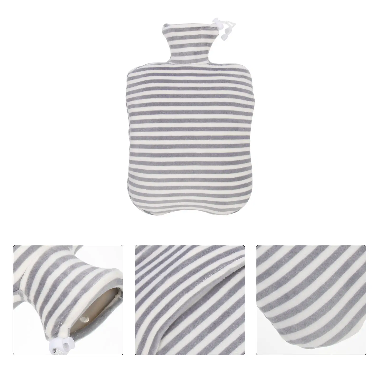

Hot Water Bag Washable Cover Leak-Proof Winter Use 2000Ml Thick Warm Water Bottle Soft Texture Hand Warmer Winter Supplies