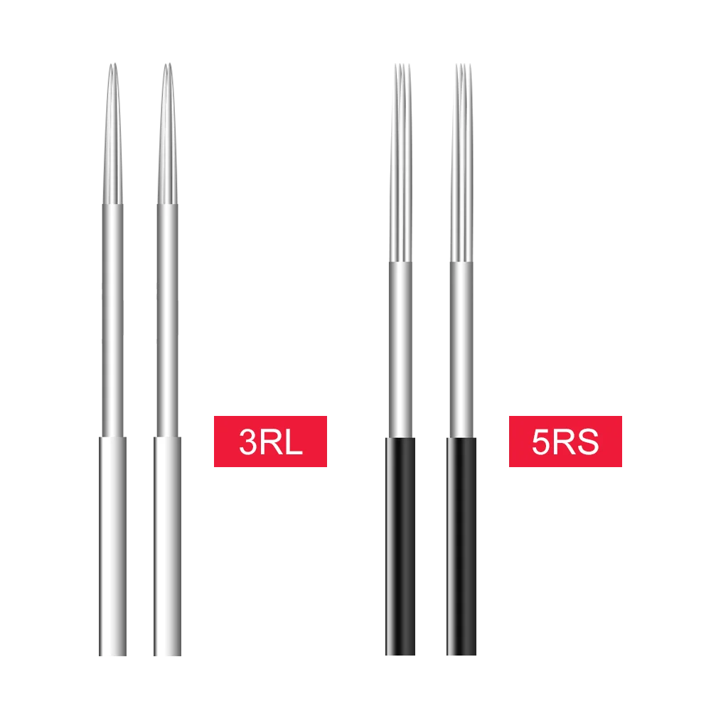 Microblading Needles for Tattoo, Fog Eyebrow, Permanent Makeup, Blade Shading, Round, R3, R5, 25mm, 35mm, Tattoo Manual Pen