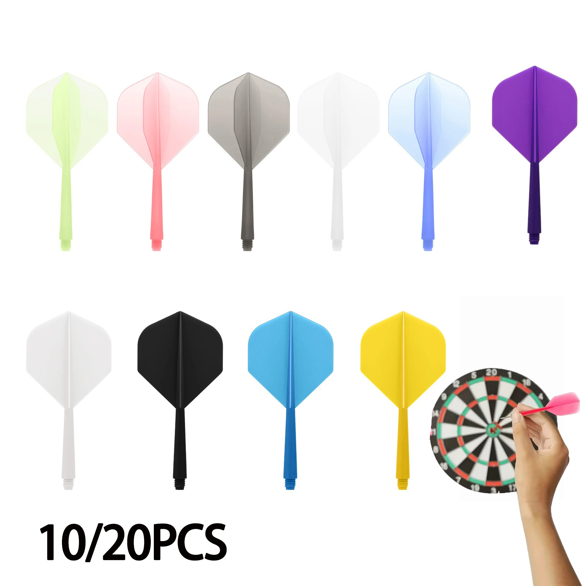 Integrated Dart Flights and Shafts Anti-fall Professional Plastic Dart Shaft and Flight Combo Accessory