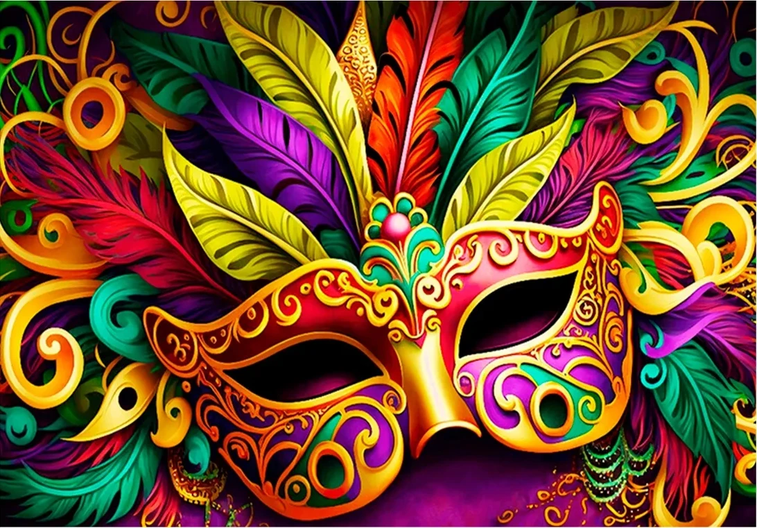 جونسون قناع تنكر خلفيات حفلة موسيقية ملونة عالية الجودة طباعة الكمبيوتر لوازم الحفلات خلفيات استوديو التصوير الفوتوغرافي