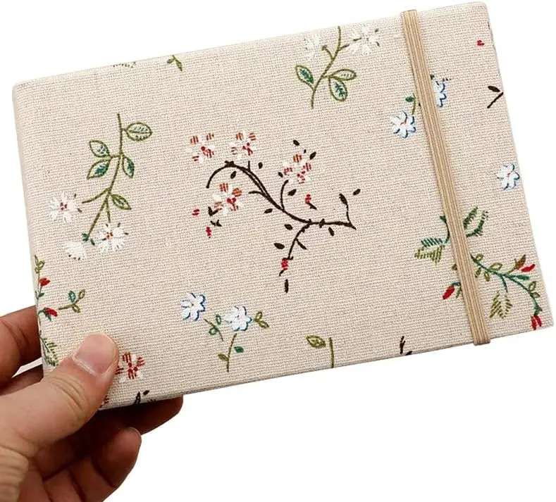 100 Pockets Photo Album 4x6 inch Fabric Cover Pictures Photo Albums Memory Book for Family Baby Wedding Anniversary Birthday