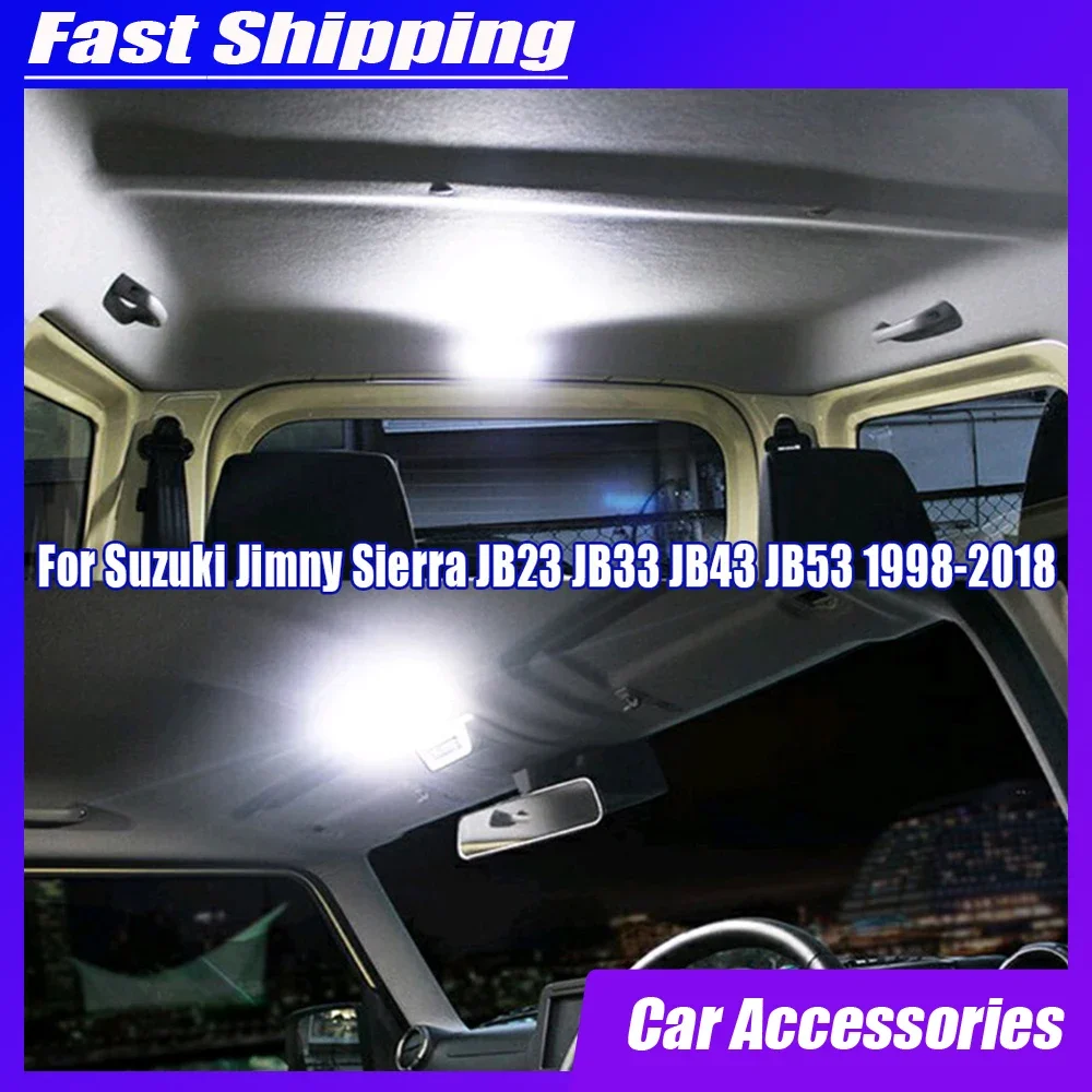 

1pc Car LED Ceiling Lamp Car Interior Dome Reading Light Car Light Accessories for Suzuki Jimny JB23 JB33 JB43 JB53 1998-2018