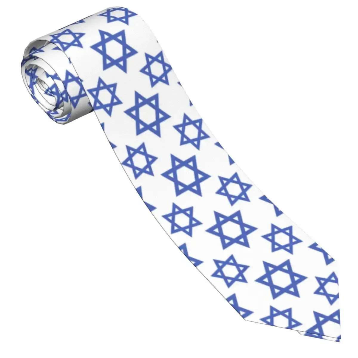 Stars Israel Flag Tie For Men Women Necktie Tie Clothing Accessories