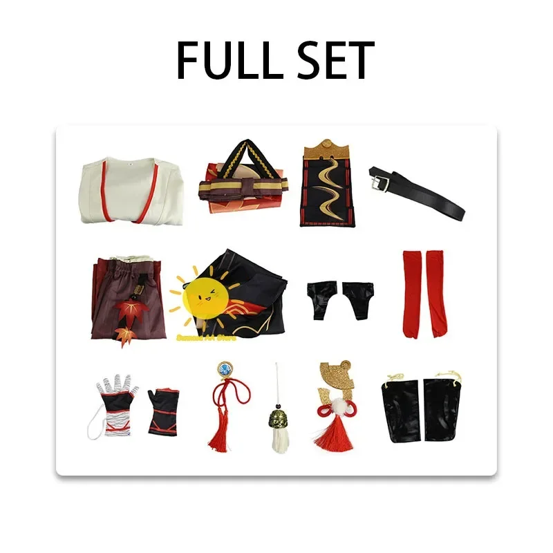 CosplayKaedehara Kazuha تأثيري لعبة تأثيري Kaedehara Kazuha ازياء موحدة هالوين كرنفال زي الملابس شعر مستعار مجموعة النساء