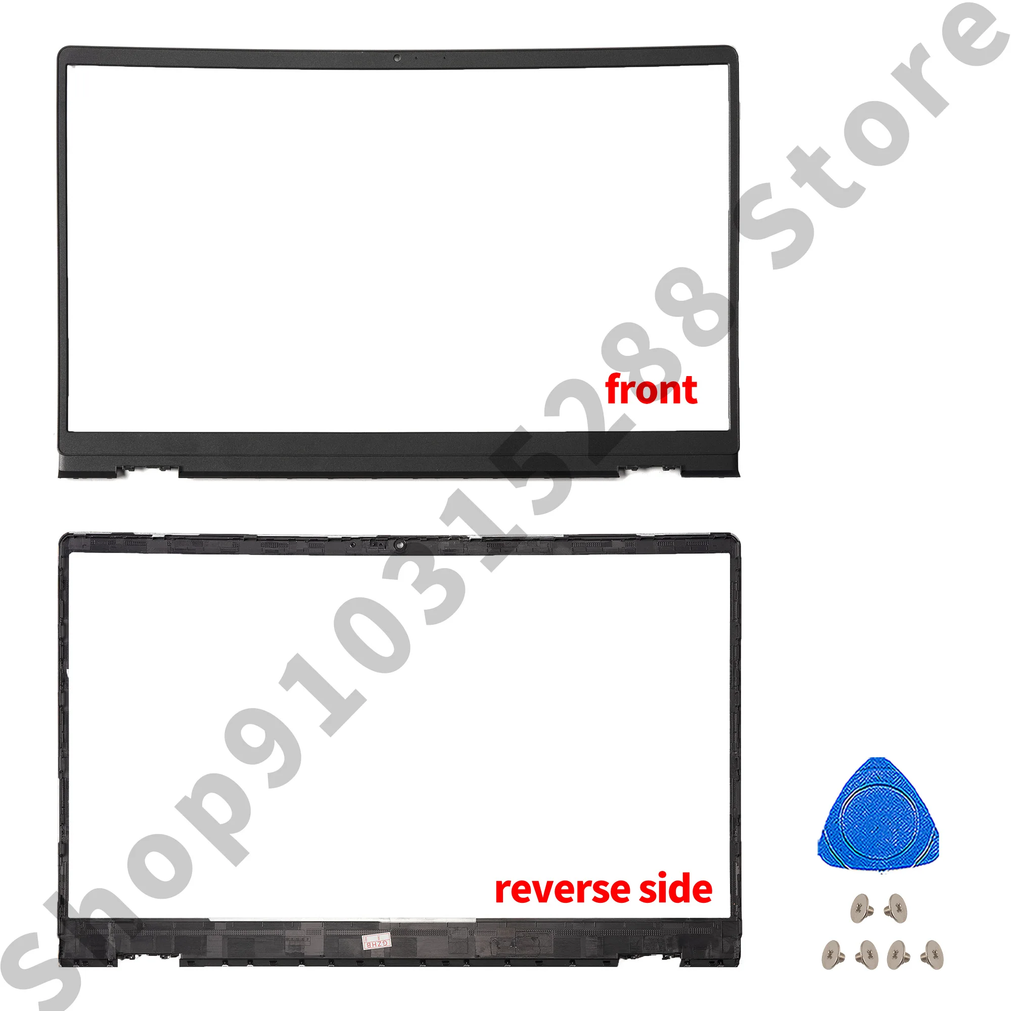 PC-Abdeckung für vostro 15 15,6 v3510 schwarze hintere Abdeckung 0dwrhj Lünette Scharniere Kunststoff teile Reparatur Zoll