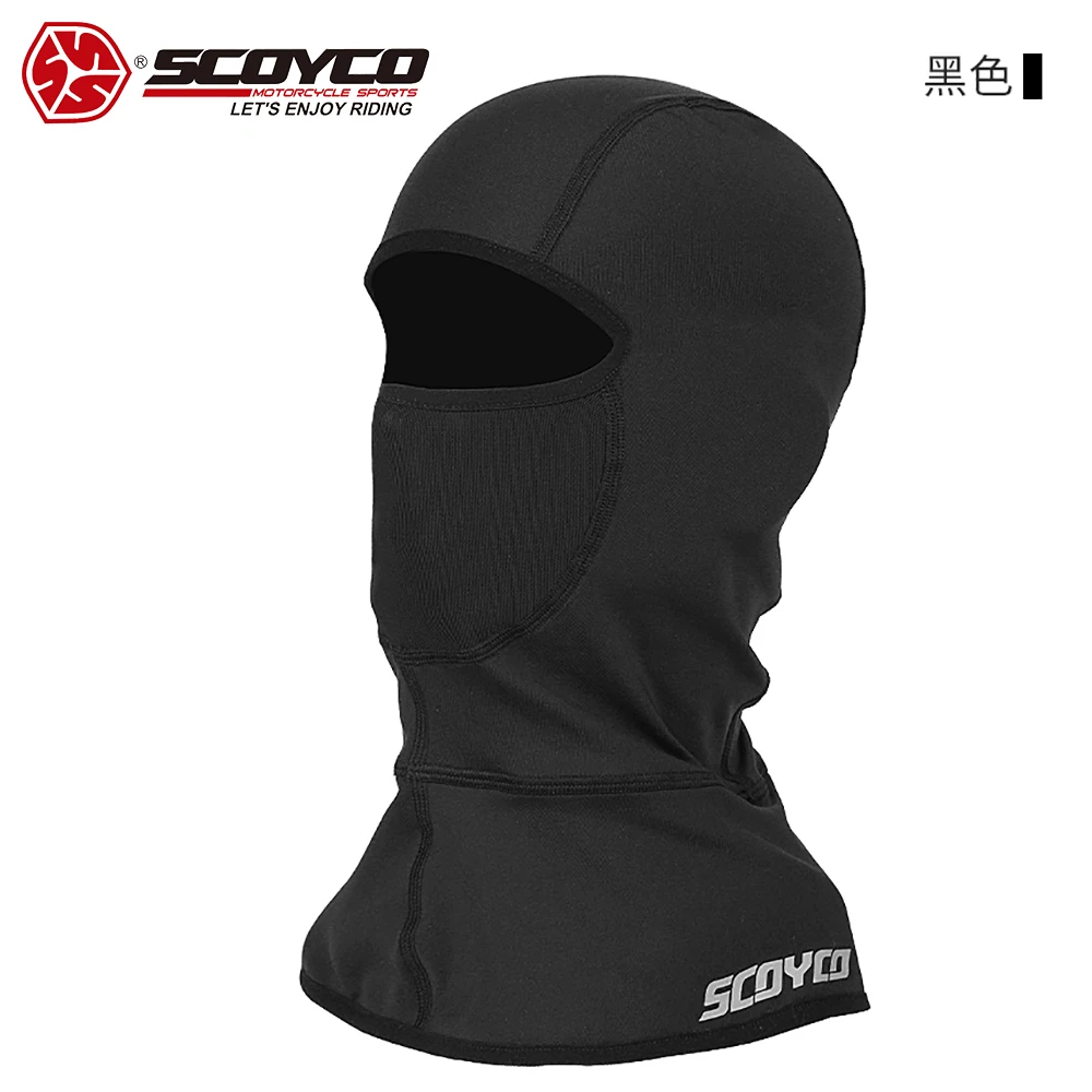 SCOYCO Men's Hat Winter Cycling Equipment Windproof Motorcycle Helmet Liner Breathable Balaclava Face Mask Headwear