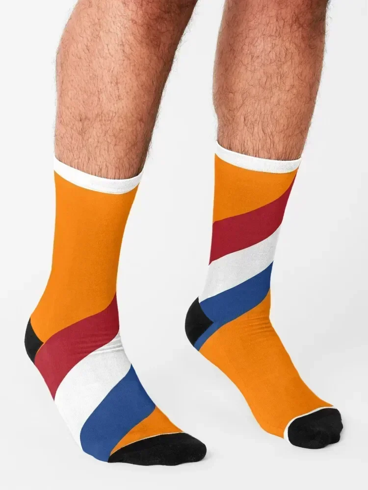 Netherlands Flag - Redesign Socks cycling Children's winter retro Girl'S Socks Men's