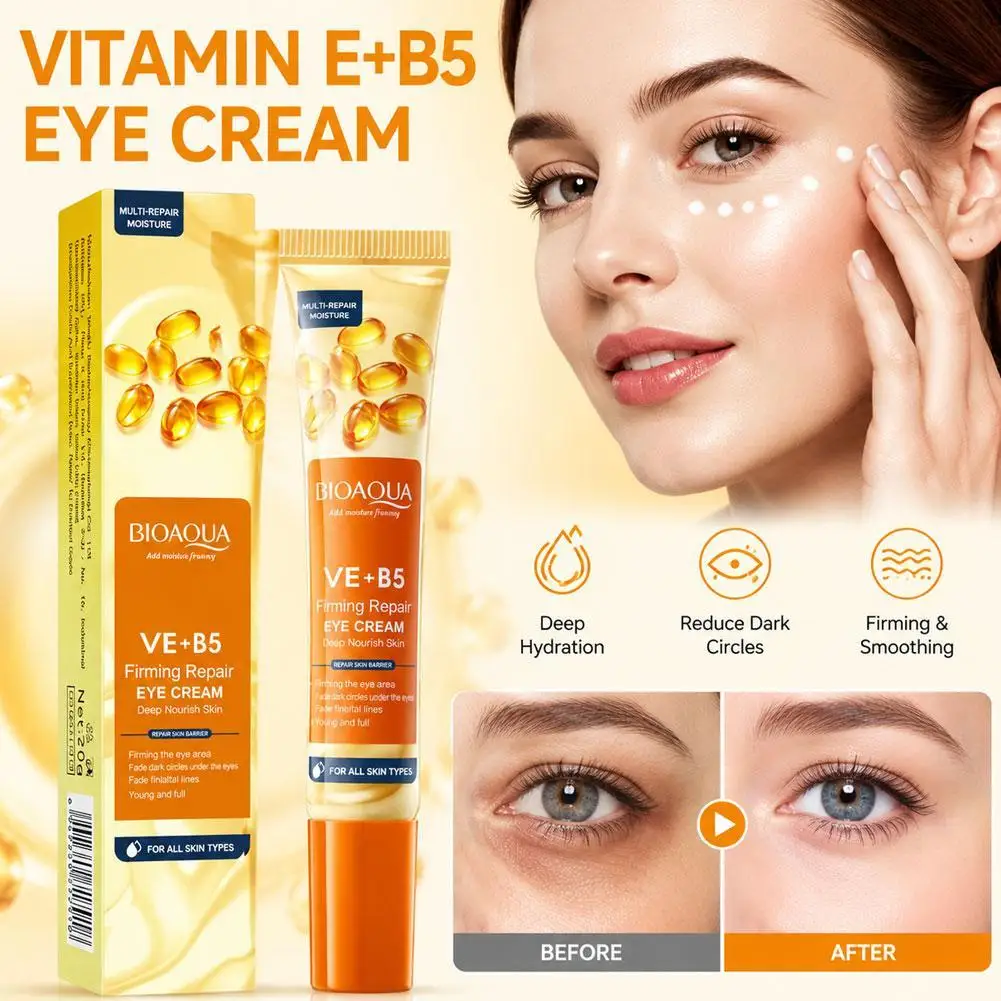 VE+B5 Firming Repair Eye Cream Deep Nourishing Fade Fine Lines Anti Wrinkle Dark Circles Eye Skin Care Cream For All Skin Types