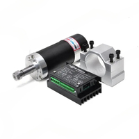 500w ER11 CNC Brushless Spindle Motor 48v DC Spindle Motor with WS55 220 BLDC Driver Spindle Clamp