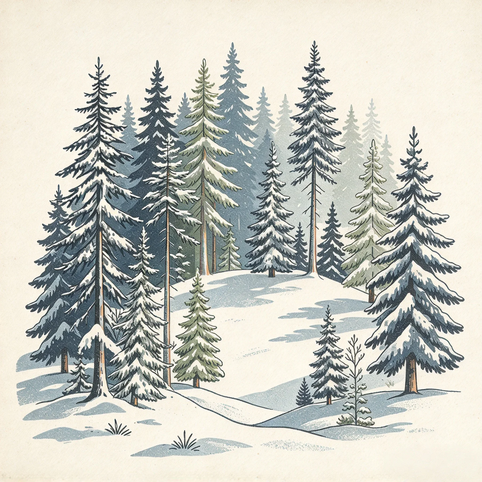 October 2026 New Winter Christmas Forest Collection Clear Stamps Stencil For DIY Scrapbook Craft Decoration Embossing Template