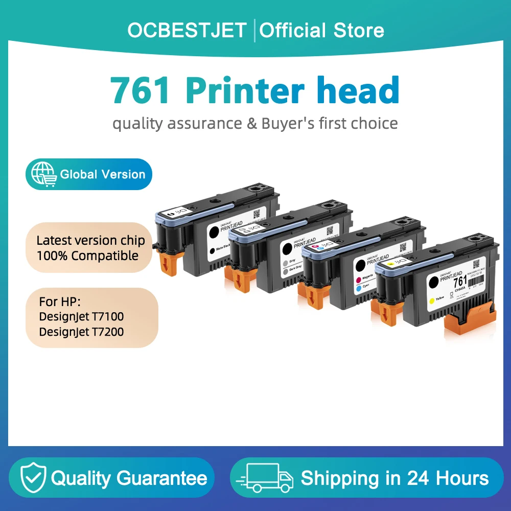 

Печатная головка 761 CH645A CH646A CH647A CH648A для принтеров HP DesignJet T7100 T7200