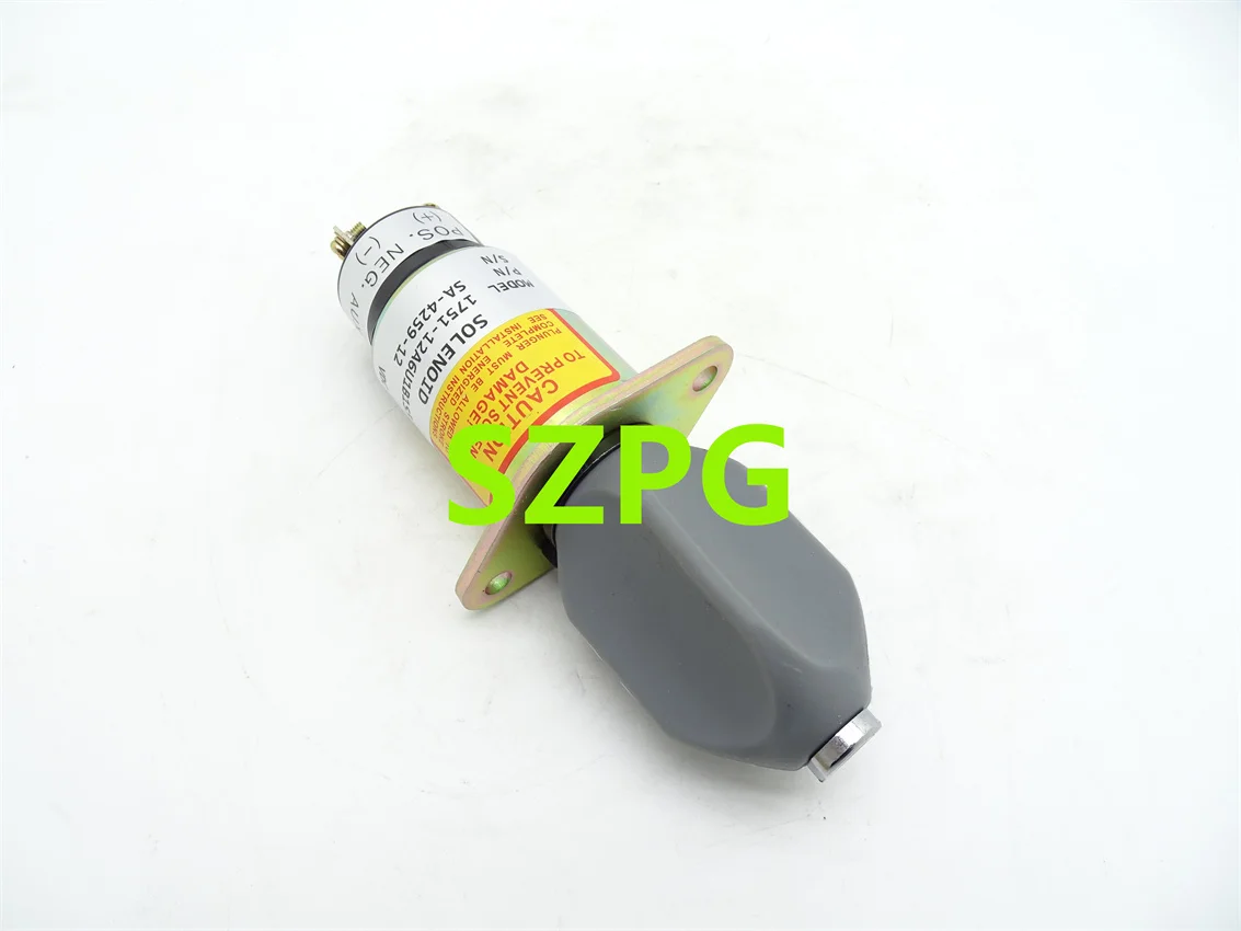 

For 12V Fuel Flameout Solenoid Valve 2 Terminals 1751-12A6U1B1S5 SA-4259-12 For Kubota 3A